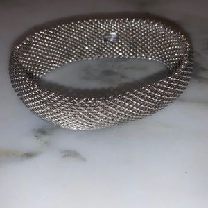 Tiffany & Co 925 silver mesh bracelet.